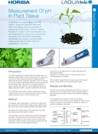 Horiba- pH in Plants